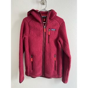 Patagonia Full Zip Hooded Fleece Zip size Medium